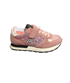 Sneakers SUN 68  rosa cipria 1 strap plantare estraibile