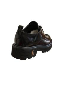 Sneakers francesina PATRIZIA PEPE PPJ883 in Pelle vernice nera allacciato sula rialzata