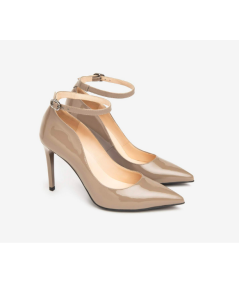 Nero Giardini 410820 107 Decolte laccio caviglia vernice smog  tacco 9,5 fine comodo elegane moderno