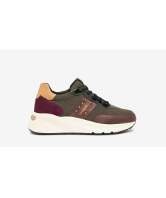 Nero Giardini  411418 Sneakers pelle bordo camoscio bordo  allacciato plantare estraibile