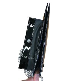 borsa Donna  e tracolla elegante nero giardini 44300 naplak NERO e rifinita argento