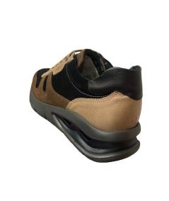 sneakers  UOMO Callaghan 45421 pelle nabuk ingrassatot moro  suola rialzata ADAPTACTION