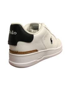 Sneakers Polo Ralph Lauren 809945255002 Pelle Bianca  delavato moda comoda