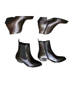 Stivaletto Texsano PATRIZIA PEPE PPJ872 in pelle nero elastico e cerniera