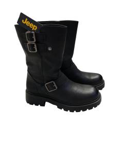 stivale bik DONNA  JEEP  JL42720 ROCKER nero con fibbia fodere  antibatterica soft