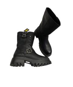 stivale bik DONNA  JEEP  JL42720 ROCKER nero con fibbia fodere  antibatterica soft
