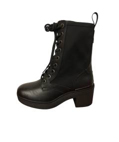 stivale anfibio DONNA  JEEP  JL42650 skyline nero con allacciatura e tacco fodere  antibatterica soft