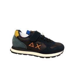 Sneakers SUN 68 Z43305k blu marrone1 strap plantare estraibile