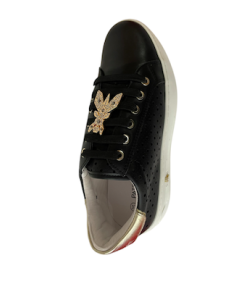 Sneakers alte PATRIZIA PEPE PPJ306 in Pelle nera allacciato e cerniera