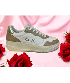 Sneakers SUN 68 donna Z35234 Camoscio pelle Bianco cipria   PE-25 EDIZ LIMITATA