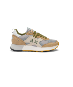 Sneakers SUN 68 UOMO 35115 Camoscio e tessuto grigio nocciola P.E. 25 EDIZ LIMITATA