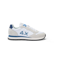 Sneakers SUN 68 UOMO 35101 camoscio e tessuto BIANCO blu P.E. 25 classica