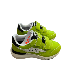 Sneakers SUN 68 Z35320 vede giallo flou 2 strap plantare estraibile