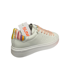 Sneakers SUN 68 DONNA Z35226 BIANCO pelle rip. colore  plantare relax estraibile  novita P.E 25