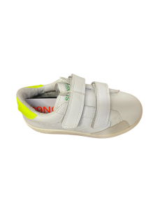 Sneakers bambino SUN 68 35340b 2strap Bianco pelle flou  plantare estraibile