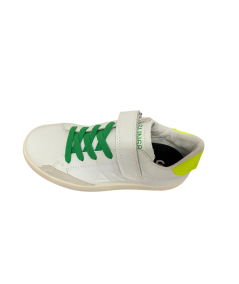 Sneakers bambino SUN 68 35340b 1strap Bianco pelle flou  plantare estraibile