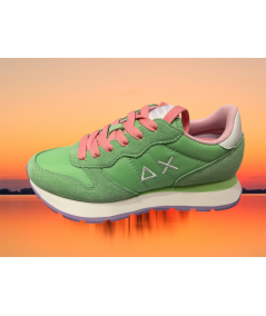 Sneakers SUN 68 donna 35201 camoscio e tessuto verde    P.E. 25 EDIZ LIMITATA