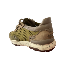 LUMBERJACK pregunta SNEAKER  241u110 uomo beige militare pelle traspirante plantare estraibile memory