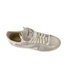 Sneakers PATRIZIA PEPE skim 2Z0065 154 in Pelle nappata morbidissima Argento, allacciato giovane