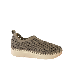 Grunland sneaker Sc4370 f6 Scarpa Donna pelle nabuk taupe traforata mocassino liscio superleggera estraibile