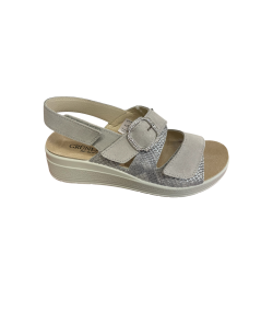 Sandalo  grunland SE00-59 taupe plantare estraibile2 strap