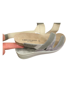 Sandalo  grunland SE00-59 taupe plantare estraibile2 strap