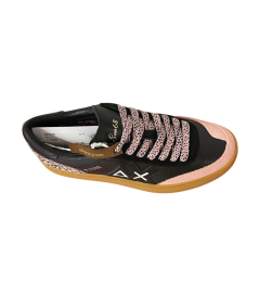 Sneakers SUN 68 donna 45238 pelle nero pink neutro A.I.25-26 EDIZ LIMITATA