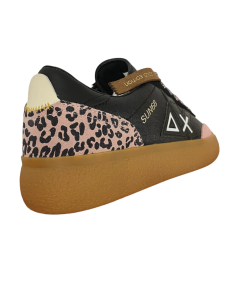 Sneakers SUN 68 donna 45238 pelle nero pink neutro A.I.25-26 EDIZ LIMITATA