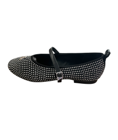 Scarpa decolte J925 PATRIZIA PEPE PPj 306 in pelle nera e rivetti argento basse morbidissime