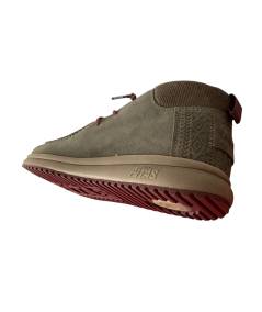Mocassino MID allacciato PITAS DALLAS 37 tortora scamosciatoTEX suola FLEX la moda comoda