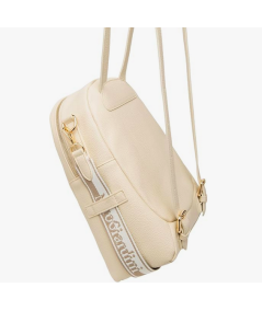 borsa Donna ZAINO tracolla  nero giardini 544081 PANNA e cerniere argento