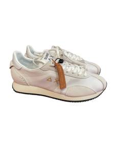 Sneakers SUN 68 donna 36226 camoscio e tessuto bianco ghiaccio    P.E. 26 EDIZ LIMITATA