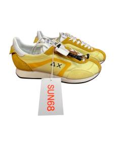 Sneakers SUN 68 donna 36226 camoscio e tessuto giallo    P.E. 26 EDIZ LIMITATA