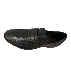 Mocassino uomo estivo  nicola benson 80173 pellame stropicciato microforato