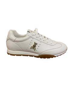 Sneakers PATRIZIA PEPE PPJ363 in Pelle nappata morbidissima BIANCO, allacciato giovane