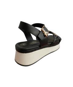 SANDALO L'eleganza formale di PATRIZIA PEPE Girl FIR PPJ392 pelle intrecciata suola rialzata  con plantare morbido