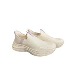 Sneakers LUMBERJACK sport SLIPone 102268410 MANO tessuto tecnico beige  suola antitrauma calzata radida