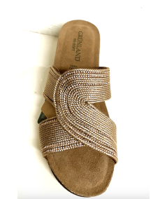 ciabatta donna Grunland ersi cb0820-70 cipria multi suola zeppa rialzata