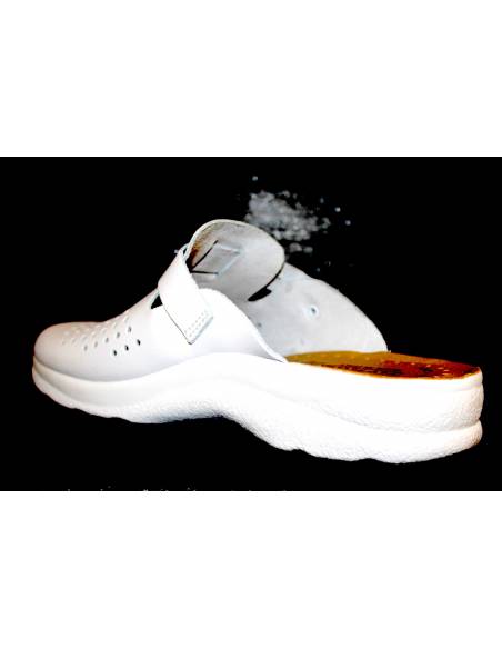 ciabatte fly flot bianco con fibbia 82009