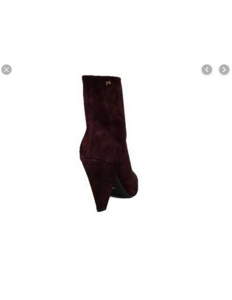 Stivaletto donna  Nero Giardini 909453 pelle scamosciato nero tre quarti t. 7 cerniera laterale