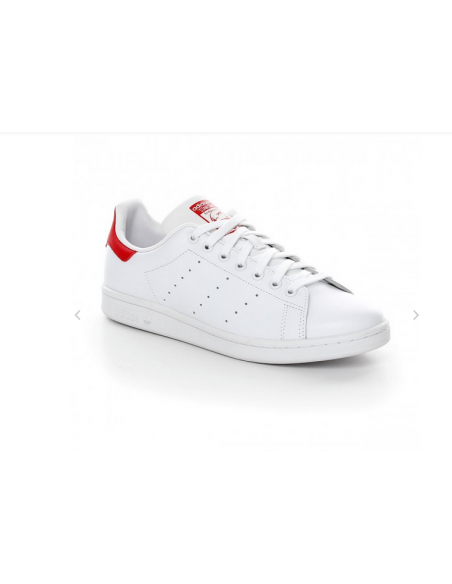 ADIDAS stan Smith 3 red bianca in pelle