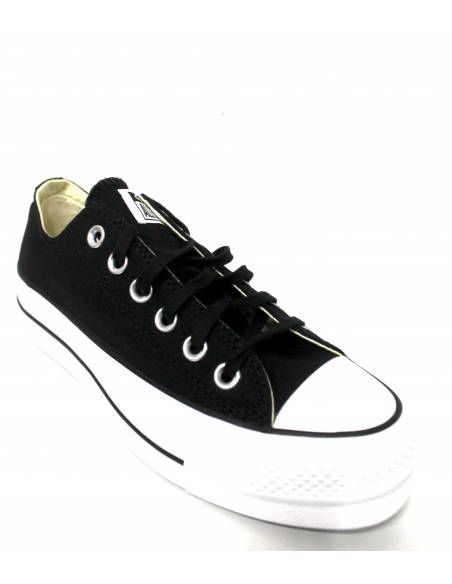 converse 560250  tessuto nera classica platform