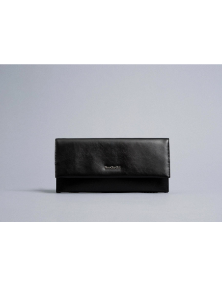 borsa Elegante   Nero Giardini  e pelle tecnico nero catena