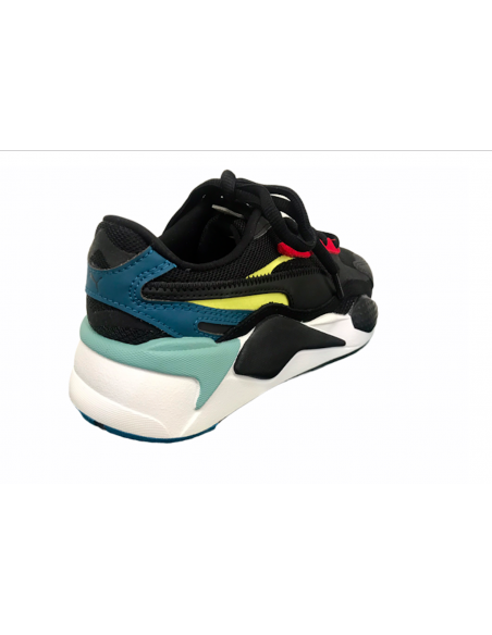 SNEAKER PUMA RS-X3 PUZZLE  371570-25 BLACK ROSSO
